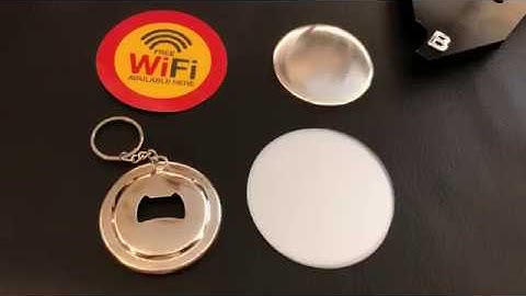 How to make Bottle opener with keychain use badge making machine?