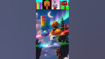 Sprunki-OC Blockie 72 X Lego X Alphabet P X Number Block 1 are flying jets #sprunki