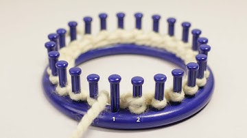 Loom Knitting: k2tog and ssk