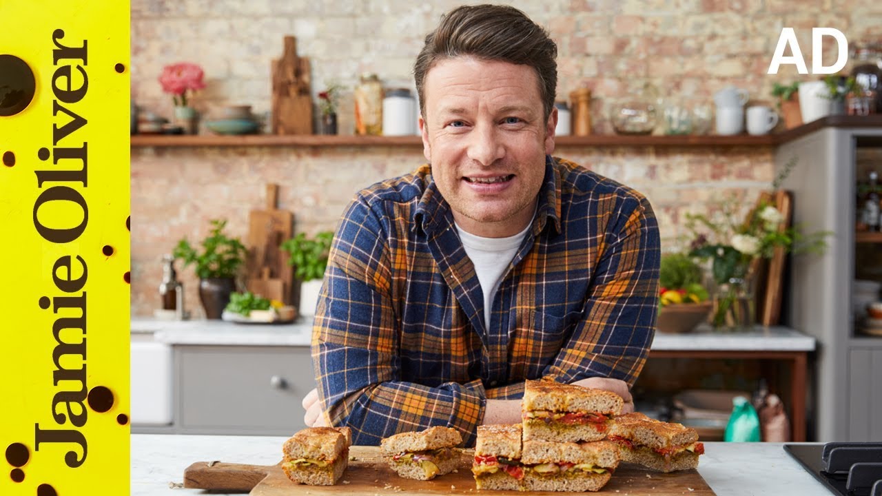 Veg Stuffed Focaccia | Jamie Oliver | AD