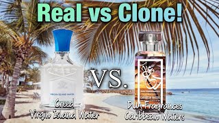 REAL VS CLONE! CREED VIRGIN ISLAND WATER VS DUA FRAGRANCES CARIBBEAN WATERS REVIEW