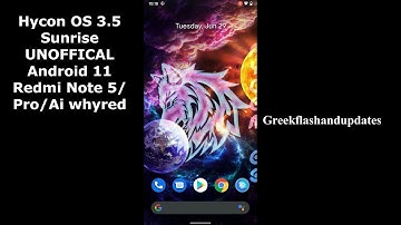 Hycon OS 3.5 Sunrise UNOFFICAL  Android 11 Redmi Note 5/Pro/Ai whyred