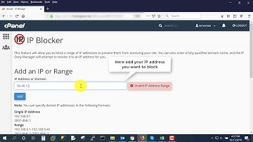 How to Block an IP Address in cPanel