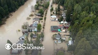 Parts of northern california are coping with the worst flooding there
in more than two decades. floodwaters carried away vehicles resort
town guern...