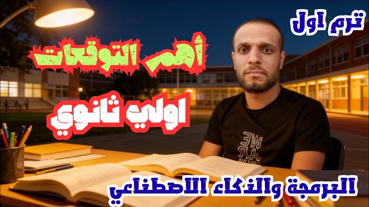 ليلة الامتحان برمجة اولى ثانوي ترم اول | أهم التوقعات 👌🏻🔥1️⃣ - امتحانات البرمجة والذكاء الاصطناعي