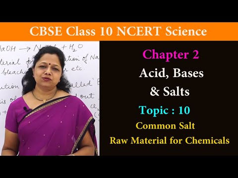 CBSE NCERT Science 10th Std - Acids, Bases,Salts Class 10 Science CBSE NCERT Raw Material - Chemical