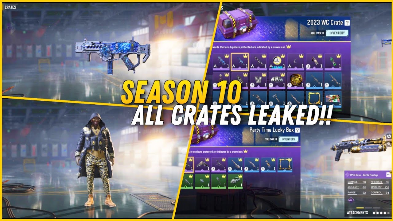 SEASON 10 4TH ANNIVERSARY | ALL CRATES LEAKED! BEST EPIC SKINS? S10 COD ...