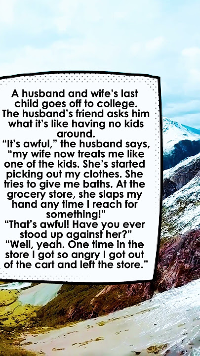 A husband and wife’s last child goes off to college