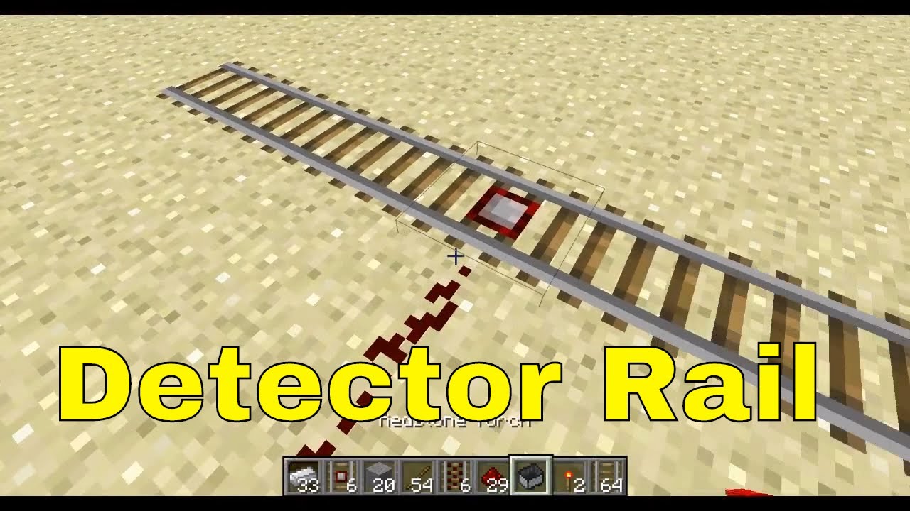 Minecraft Craft Rail Detector