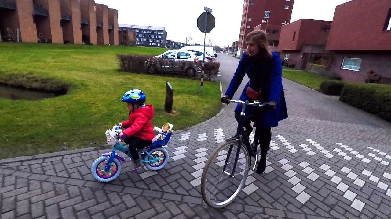 3 year old Dutch kid riding a bike in Holland YouTube