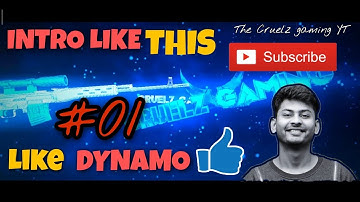 How  to make Intro like Dynamo Gaming😮😮 ||  In 5 minutes 👍|| On Android  || #wethecruelz