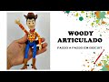 WOODY ARTICULADO- PASSO A PASSO COMPLETO EM BISCUIT