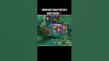 Argus best build for solo rank pushers #shorts #mobilelegends #argus #mlbb