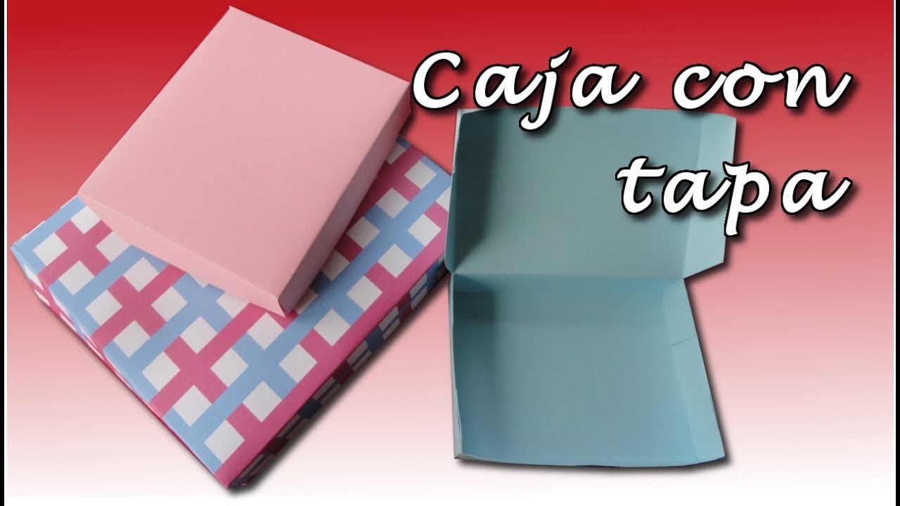 Tutorial, como una caja de papel con tapa. - YouTube