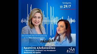 Ραδιοφωνική συζήτηση στο Ραδιο Αίγιο 99,2 με την Πέπη Σπηλιωτοπούλου