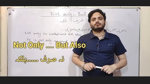 Not Only....But also | Conjunction | By Syed Ali Raza Kazmi