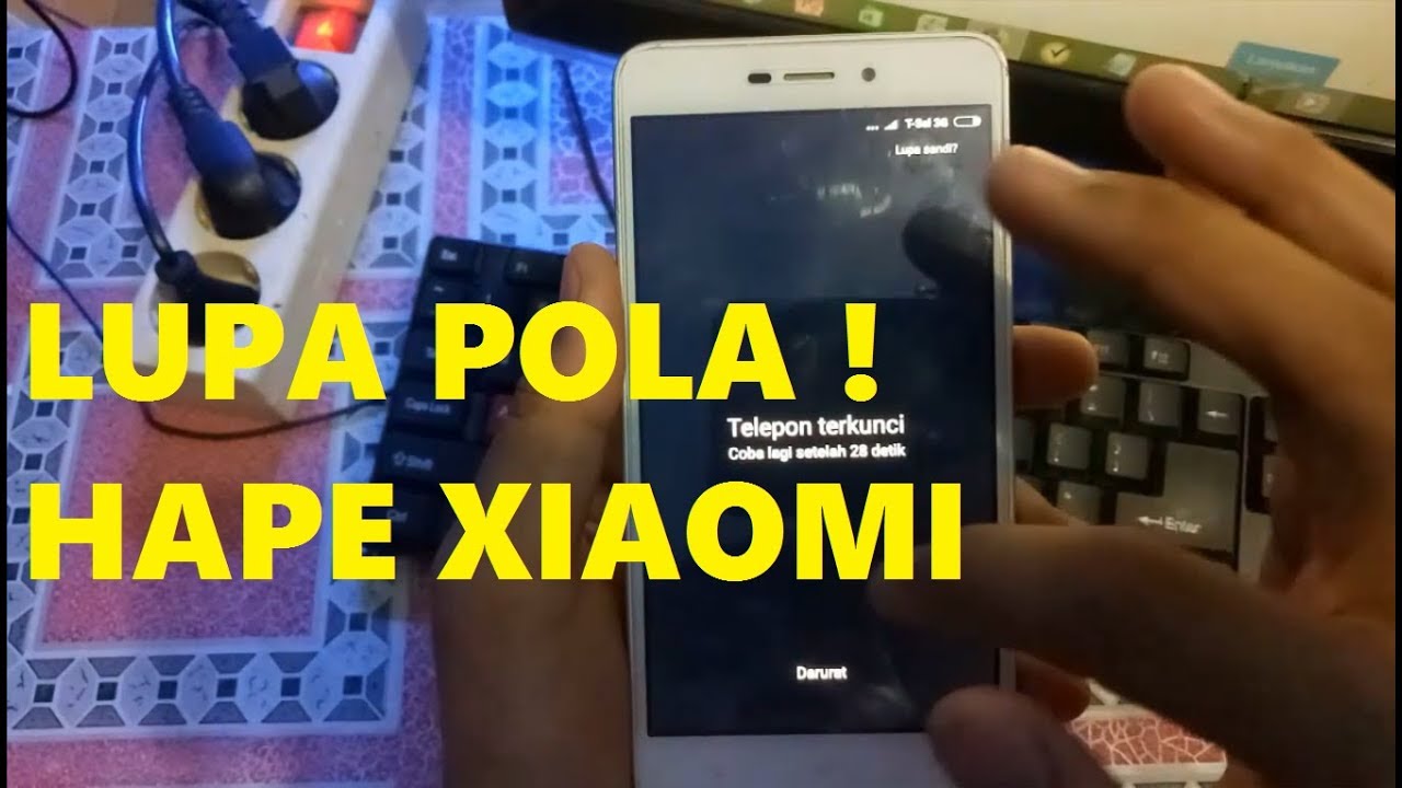 Cara Reset LUPA POLA pada Hp Xiaomi Redmi 4A - YouTube