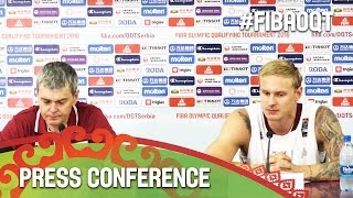Latvia v Czech Republic - Press Conference - 2016 FIBA Olympic Qualifying Tournament