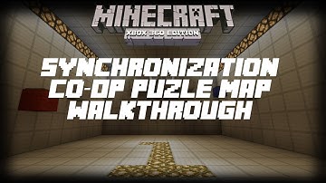 Minecraft Xbox360: "Synchronization" Co-op Puzzle Map Walkthrough