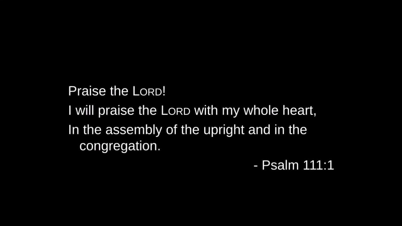 Psalm 111 1 YouTube psalm-111-1-youtube