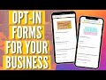 Using Opt-In Forms For Your Business (JotForm Example)