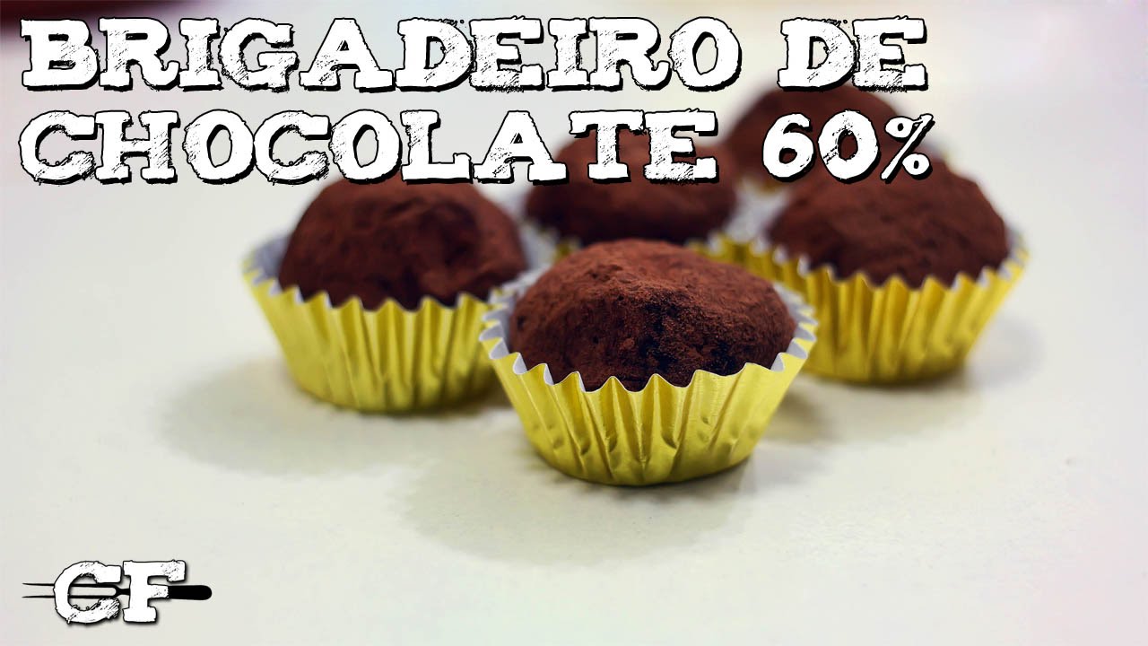 BRIGADEIRO DE CHOCOLATE 60% CACAU @COOKFORK