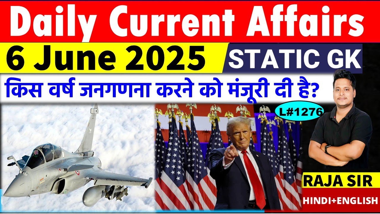 6 June 2025 |Current Affair Today | Daily Current Affairs | Ssc |Rrb ...