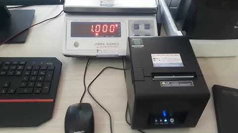 CÂN ĐIỆN TỬ KẾT NỐI VỚI MÁY TÍNH, MÁY IN THAO TÁC BẰNG PHẦN MỀM IN BILL CHO KHÁCH HÀNG