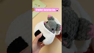 Crochet Surprise Bat Omusubi 🦇🍙 | You Won’t Believe What’s Inside! 😱✨