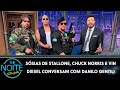Sósias de Stallone, Chuck Norris e Vin Diesel conversam com Danilo Gentili | The Noite (07/07/20)