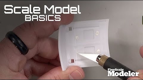 FineScale Modeler Scale Model Basics: Removing ejector pin marks