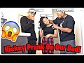 LITTLE SISTER DOES HICKEY PRANK ON OUR DAD! *HE GOES OFF*