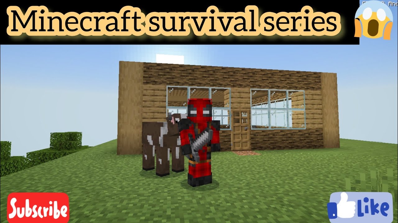 MY first survival series minecraft pe 1.20 - YouTube