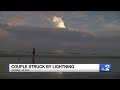 Couple struck by lightning on Sanibel Beach