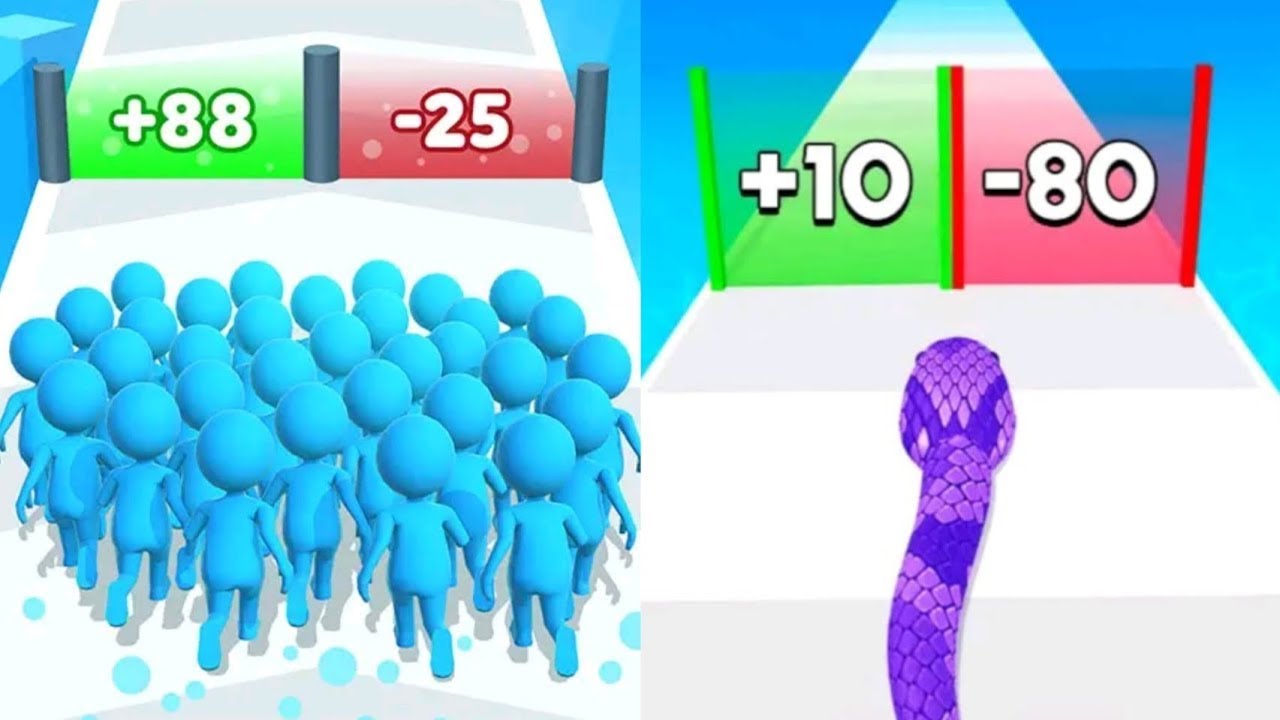 Count Master VS Snake Run Race Max All Levels Gameplay Android,iOS NEW UPDATE