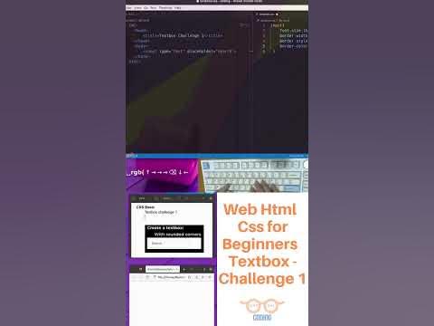 Web Html Css for Beginners - Textbox - Challenge 1 #asmr #coding #css # ...