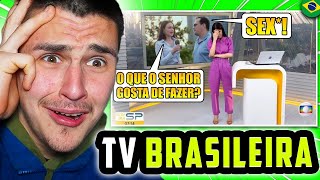 A TV BRASILEIRA É TÃO ABSURDA |🇬🇧 Gringo Britânico Reagindo