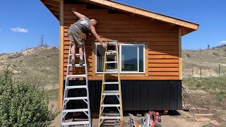 Stunning Fir Lap Siding on an Off Grid Tiny Cabin was Almost Free!