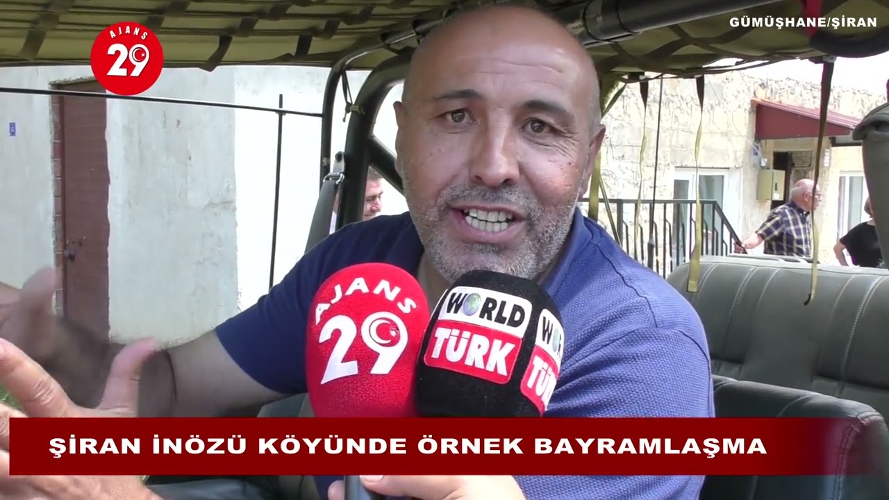 ŞİRAN İNÖZÜ KÖYÜNDE ÖRNEK BAYRAMLAŞMA