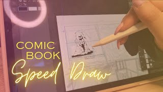 Comic book speed draw