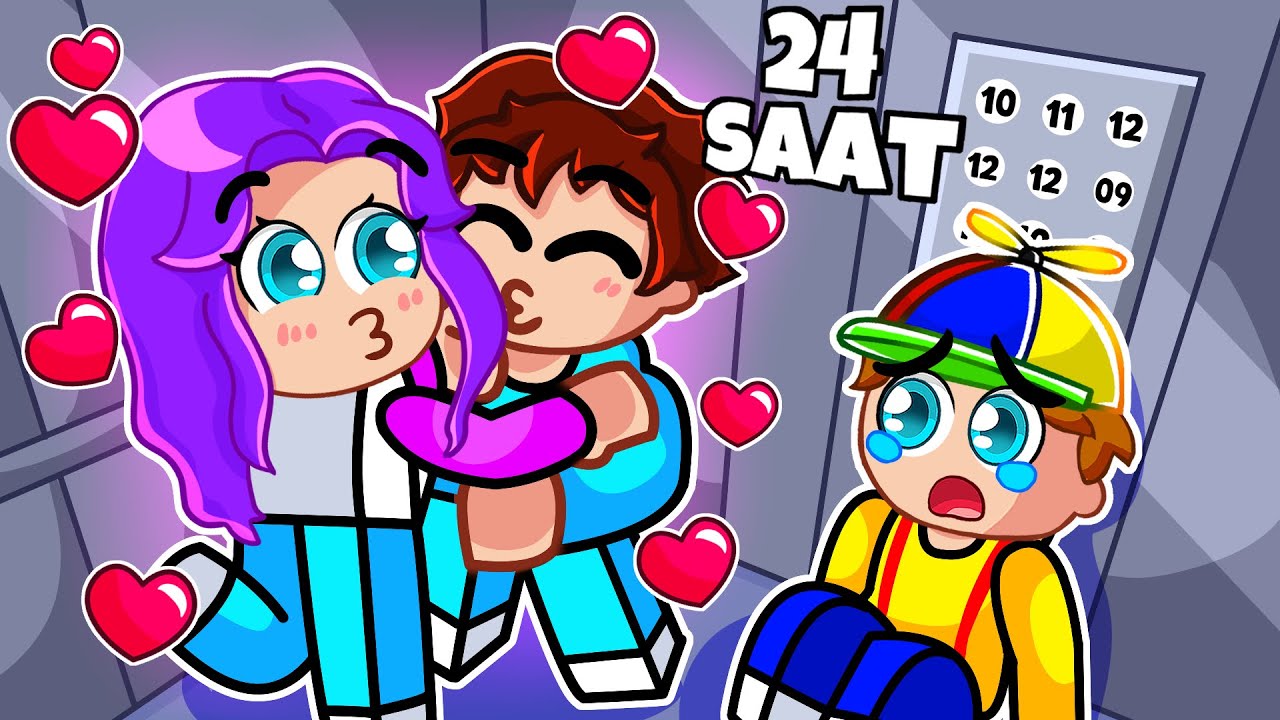 24 SAAT ASANSÖRDE KALDIK! - Roblox