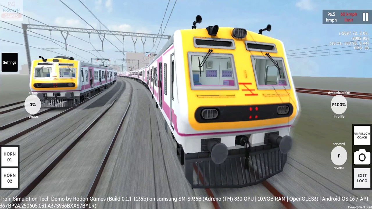 Local Train Accident in RG Train Tech Demo Android Gameplay | Mumbai Local Train Game Download