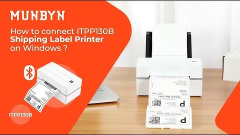 How to Connect MUNBYN RealWriter 130 Bluetooth Shipping Label Printer to Windows
