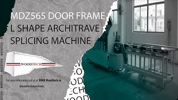 WOODTECH - MDZ565 door frame L shape architrave splicing machine #woodtechchannel #factoryshorts