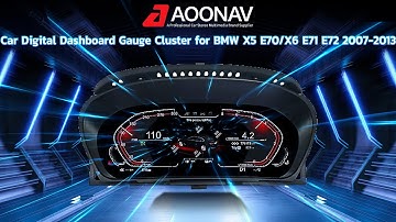 aoonav  Digital Gauge Cluster Virtual Cockpit for BMW X6 E71 E72 /X5 E70 2007-2013  LCD Dashboard