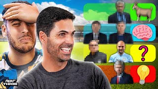 Celebrity MIKEL ARTETA ranks the BEST MANAGERS: "He is the GOAT!" 🐐 Net Worth