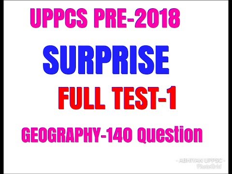 SURPRISE FULL TEST-1 FREE 30 DAYS TEST PLAN FOR UPPCS PRE-2018