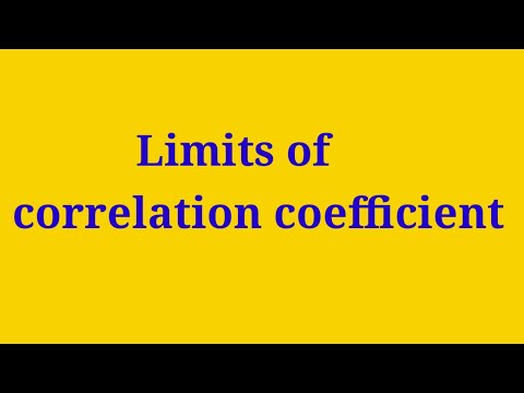 correlation coefficient limits