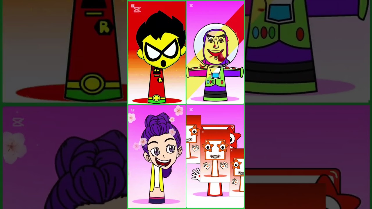 Robin vs Buzz vs Rumi KPop vs Ten Numberblocks Phase 2 