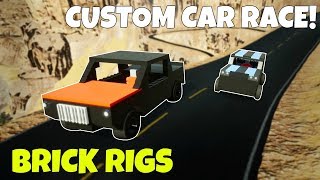 CUSTOM CAR BUILD-OFF & RACE! - Brick Rigs Multiplayer Gameplay Challenge